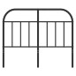 vidaXL Cabecero de metal negro 120 cm vidaXL Cabecero de metal negro 120 cm