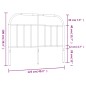 vidaXL Cabecero de metal negro 120 cm vidaXL Cabecero de metal negro 120 cm
