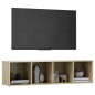 vidaXL Mueble de TV madera contrachapada roble Sonoma 142,5x35x36,5 cm vidaXL Mueble de TV madera contrachapada roble Sonoma 142,5x35x36,5 cm