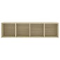 vidaXL Mueble de TV madera contrachapada roble Sonoma 142,5x35x36,5 cm vidaXL Mueble de TV madera contrachapada roble Sonoma 142,5x35x36,5 cm