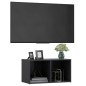 vidaXL Mueble para TV madera contrachapada gris 72x35x36,5 cm vidaXL Mueble para TV madera contrachapada gris 72x35x36,5 cm