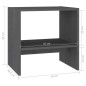 vidaXL Mesitas de noche 2 uds madera maciza pino gris 40x30,5x40 cm vidaXL Mesitas de noche 2 uds madera maciza pino gris 40x30,5x40 cm
