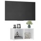 vidaXL Mueble para TV madera contrachapada blanco brillo 72x35x36,5 cm vidaXL Mueble para TV madera contrachapada blanco brillo 72x35x36,5 cm