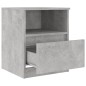 vidaXL Mesitas de noche 2 uds contrachapada gris hormigón 40x40x50 cm vidaXL Mesitas de noche 2 uds contrachapada gris hormigón 40x40x50 cm