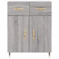 vidaXL Aparador alto madera contrachapada gris sonoma 69,5x34x180 cm vidaXL Aparador alto madera contrachapada gris sonoma 69,5x34x180 cm