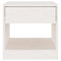 vidaXL Mesitas de noche 2 uds madera maciza de pino blanca 40x31x40 cm