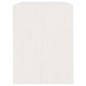 vidaXL Mesitas de noche 2 uds madera maciza de pino blanca 40x31x40 cm