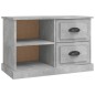 vidaXL Mueble de TV madera contrachapada gris hormigón 73x35,5x47,5 cm