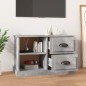 vidaXL Mueble de TV madera contrachapada gris hormigón 73x35,5x47,5 cm