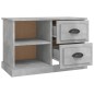 vidaXL Mueble de TV madera contrachapada gris hormigón 73x35,5x47,5 cm