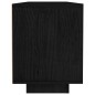 vidaXL Mueble de TV madera maciza de pino negro 110x30x40 cm 