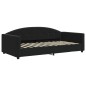 vidaXL Sofá cama terciopelo negro 100x200 cm