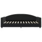 vidaXL Sofá cama terciopelo negro 100x200 cm