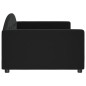 vidaXL Sofá cama terciopelo negro 100x200 cm