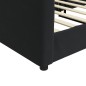 vidaXL Sofá cama terciopelo negro 100x200 cm