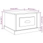 vidaXL Mesa de centro madera contrachapada marrón roble 50x50x35 cm vidaXL Mesa de centro madera contrachapada marrón roble 50x50x35 cm