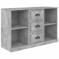 vidaXL Aparador madera contrachapada gris hormigón 104,5x35,5x67,5 cm