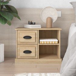 vidaXL Mesita de noche color roble Sonoma 60x35,5x45 cm