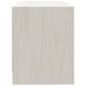 vidaXL Mueble para TV de madera maciza de pino blanco 80x31x39 cm vidaXL Mueble para TV de madera maciza de pino blanco 80x31x39 cm