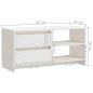 vidaXL Mueble para TV de madera maciza de pino blanco 80x31x39 cm vidaXL Mueble para TV de madera maciza de pino blanco 80x31x39 cm