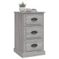 vidaXL Mesita de noche madera contrachapada gris Sonoma 39x39x67 cm vidaXL Mesita de noche madera contrachapada gris Sonoma 39x39x67 cm