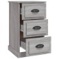vidaXL Mesita de noche madera contrachapada gris Sonoma 39x39x67 cm vidaXL Mesita de noche madera contrachapada gris Sonoma 39x39x67 cm