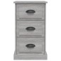 vidaXL Mesita de noche madera contrachapada gris Sonoma 39x39x67 cm vidaXL Mesita de noche madera contrachapada gris Sonoma 39x39x67 cm