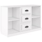 vidaXL Aparador madera contrachapada blanco brillo 104,5x35,5x67,5 cm vidaXL Aparador madera contrachapada blanco brillo 104,5x35,5x67,5 cm