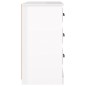 vidaXL Aparador madera contrachapada blanco brillo 104,5x35,5x67,5 cm vidaXL Aparador madera contrachapada blanco brillo 104,5x35,5x67,5 cm