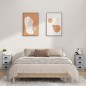 vidaXL Mesita de noche madera contrachapada gris hormigón 39x39x67 cm vidaXL Mesita de noche madera contrachapada gris hormigón 39x39x67 cm