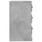 vidaXL Mesita de noche madera contrachapada gris hormigón 39x39x67 cm vidaXL Mesita de noche madera contrachapada gris hormigón 39x39x67 cm