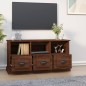 vidaXL Mueble para TV madera contrachapada marrón roble 100x35x50 cm vidaXL Mueble para TV madera contrachapada marrón roble 100x35x50 cm