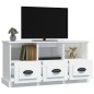 vidaXL Mueble de TV madera contrachapada blanco 100x35x50 cm vidaXL Mueble de TV madera contrachapada blanco 100x35x50 cm