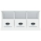 vidaXL Mueble de TV madera contrachapada blanco 100x35x50 cm vidaXL Mueble de TV madera contrachapada blanco 100x35x50 cm