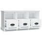 vidaXL Mueble de TV madera contrachapada blanco 100x35x50 cm vidaXL Mueble de TV madera contrachapada blanco 100x35x50 cm