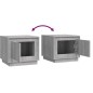 vidaXL Mesa de centro madera contrachapada gris Sonoma 51x50x44 cm vidaXL Mesa de centro madera contrachapada gris Sonoma 51x50x44 cm