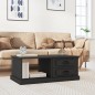 vidaXL Mesa de centro madera contrachapada negro 90x50x35 cm vidaXL Mesa de centro madera contrachapada negro 90x50x35 cm