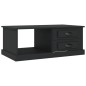 vidaXL Mesa de centro madera contrachapada negro 90x50x35 cm vidaXL Mesa de centro madera contrachapada negro 90x50x35 cm