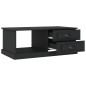 vidaXL Mesa de centro madera contrachapada negro 90x50x35 cm vidaXL Mesa de centro madera contrachapada negro 90x50x35 cm
