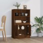 vidaXL Aparador de madera contrachapada marrón roble 60x35,5x103,5 cm vidaXL Aparador de madera contrachapada marrón roble 60x35,5x103,5 cm