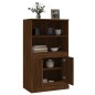 vidaXL Aparador de madera contrachapada marrón roble 60x35,5x103,5 cm vidaXL Aparador de madera contrachapada marrón roble 60x35,5x103,5 cm
