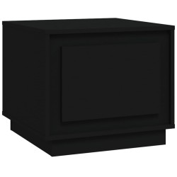 vidaXL Mesa de centro madera contrachapada negra 51x50x44 cm