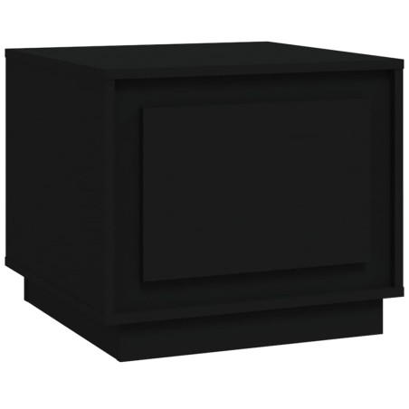 vidaXL Mesa de centro madera contrachapada negra 51x50x44 cm