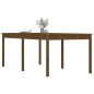 vidaXL Mesa de jardín madera maciza pino marrón miel 203,5x100x76 cm vidaXL Mesa de jardín madera maciza pino marrón miel 203,5x100x76 cm
