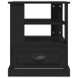 vidaXL Mesa auxiliar de madera contrachapada negro 50x50x60 cm vidaXL Mesa auxiliar de madera contrachapada negro 50x50x60 cm
