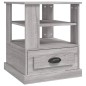 vidaXL Mesa auxiliar madera contrachapada gris Sonoma 50x50x60 cm vidaXL Mesa auxiliar madera contrachapada gris Sonoma 50x50x60 cm