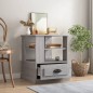 vidaXL Mesa auxiliar madera contrachapada gris Sonoma 50x50x60 cm vidaXL Mesa auxiliar madera contrachapada gris Sonoma 50x50x60 cm