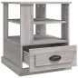 vidaXL Mesa auxiliar madera contrachapada gris Sonoma 50x50x60 cm vidaXL Mesa auxiliar madera contrachapada gris Sonoma 50x50x60 cm