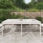 vidaXL Mesa de jardín madera maciza de pino blanco 203,5x100x76 cm vidaXL Mesa de jardín madera maciza de pino blanco 203,5x100x76 cm