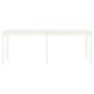 vidaXL Mesa de jardín madera maciza de pino blanco 203,5x100x76 cm vidaXL Mesa de jardín madera maciza de pino blanco 203,5x100x76 cm